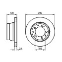 Jeu de 2 disques de frein BOSCH 0 986 478 419