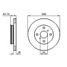 Jeu de 2 disques de frein