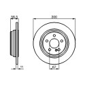 Jeu de 2 disques de frein