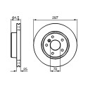 Jeu de 2 disques de frein