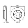 Jeu de 2 disques de frein