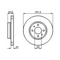 Jeu de 2 disques de frein