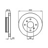 Jeu de 2 disques de frein