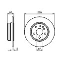 Jeu de 2 disques de frein