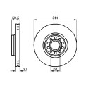 Jeu de 2 disques de frein