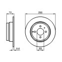 Jeu de 2 disques de frein