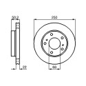Jeu de 2 disques de frein