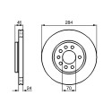 Jeu de 2 disques de frein