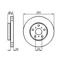 Jeu de 2 disques de frein