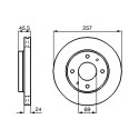 Jeu de 2 disques de frein