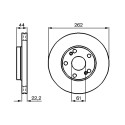 Jeu de 2 disques de frein