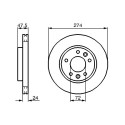 Jeu de 2 disques de frein
