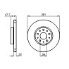 Jeu de 2 disques de frein