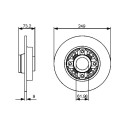 Jeu de 2 disques de frein