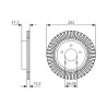 Jeu de 2 disques de frein BOSCH 0 986 479 D20