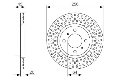 Jeu de 2 disques de frein