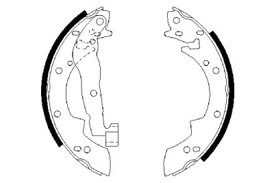 Jeu de mâchoires de frein