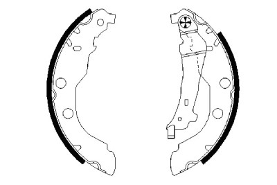 Jeu de mâchoires de frein