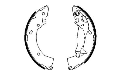 Jeu de mâchoires de frein
