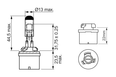 Feu antibrouillard BOSCH 1 987 302 024