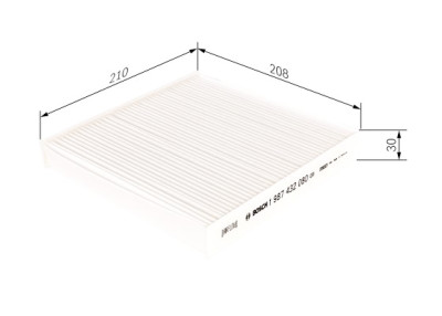 Filtre à air d'habitacle BOSCH 1 987 432 080
