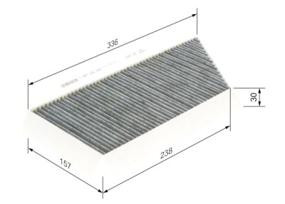 Filtre à air d'habitacle BOSCH 1 987 432 348