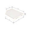 Filtre, air de l'habitacle