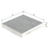 Filtre, air de l'habitacle