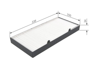 Filtre à air d'habitacle BOSCH 1 987 435 063