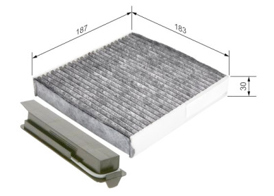 Filtre à air d'habitacle BOSCH 1 987 435 501