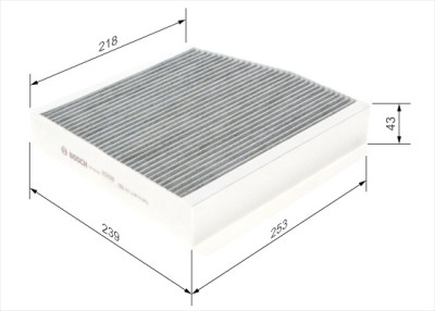 Filtre à air d'habitacle BOSCH 1 987 435 505