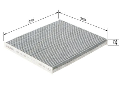 Filtre à air d'habitacle BOSCH 1 987 435 566