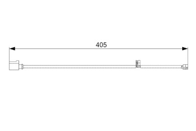 Contact d'avertissement, usure des plaquettes de frein