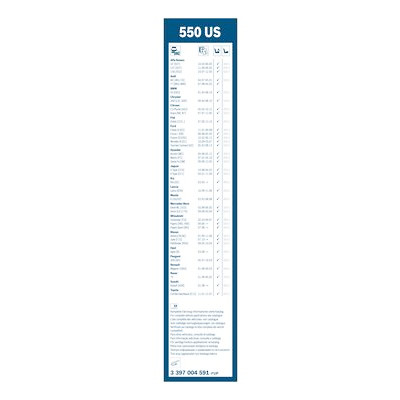 Essuie-glaces BOSCH 3 397 004 591
