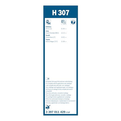 Essuie-glaces BOSCH 3 397 011 429