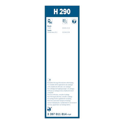 Essuie-glaces BOSCH 3 397 011 814