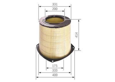 Filtre à air BOSCH F 026 400 207