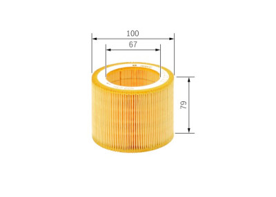 Filtre à air BOSCH F 026 400 253