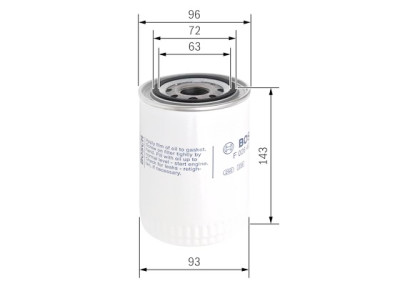 Filtre à huile BOSCH F 026 407 121