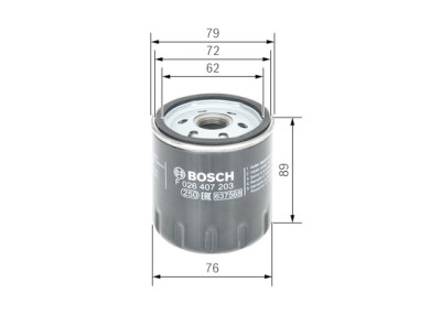 Filtre à huile BOSCH F 026 407 203