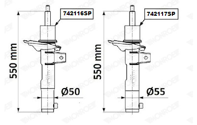 Amortisseur MONROE 742116SP