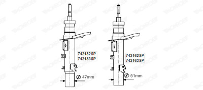 Amortisseur MONROE 742163SP