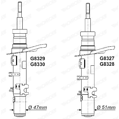 Amortisseur MONROE G8329