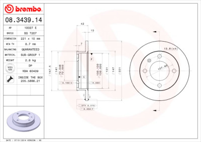 Jeu de disques de frein