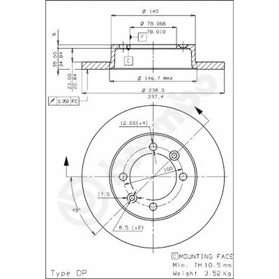 Jeu de disques de frein