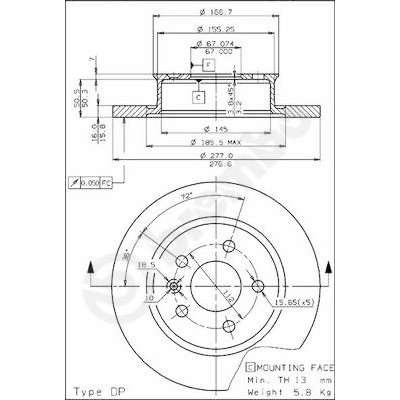 Jeu de disques de frein
