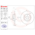 Jeu de disques de frein BREMBO 08.7354.10