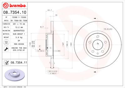 Jeu de disques de frein COATED DISC LINE