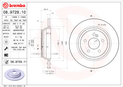 Jeu de disques de frein COATED DISC LINE