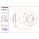 Jeu de disques de frein BREMBO 08.A268.10